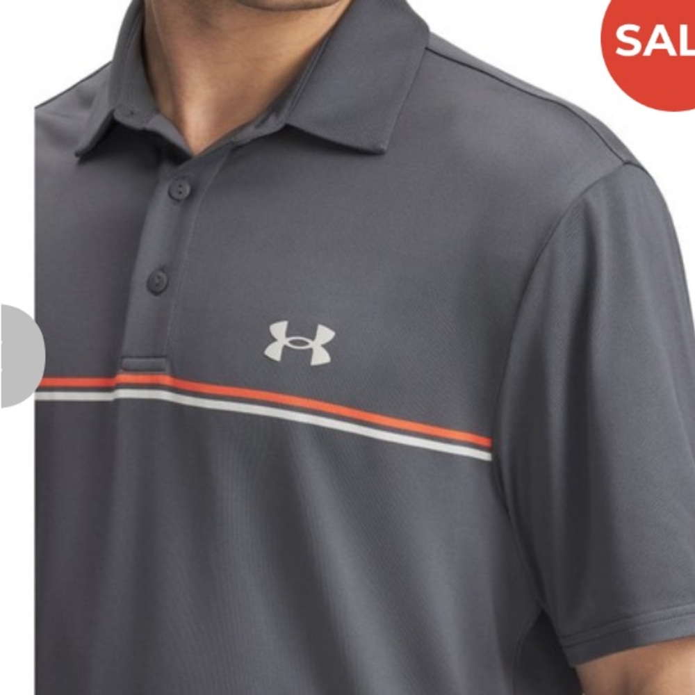 Under Armour Under Armour Mens Playoff 3.0 Stripe Golf Polo Shirt 2XL XXL